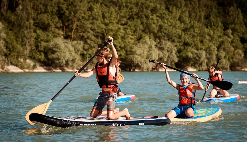 Сапбординг в Абрау-Дюрсо в Абрау-Дюрсо: Сап, Вода,