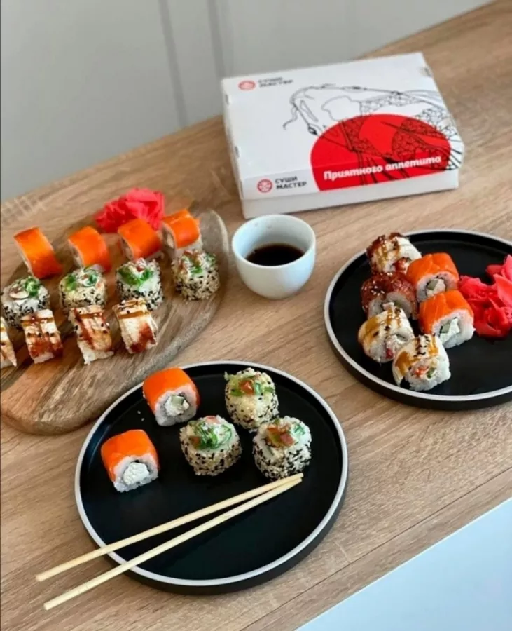Суши-бар Суши Мастер в Геленджике: Суши, Роллы, Вкусная Еда, Чилим, Кейтеринг, Японская кухня,