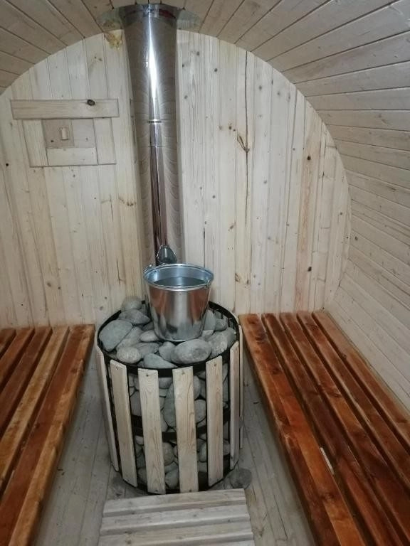 Баня в Хостеле Лесной Кот в Архызе: Легкий пар,