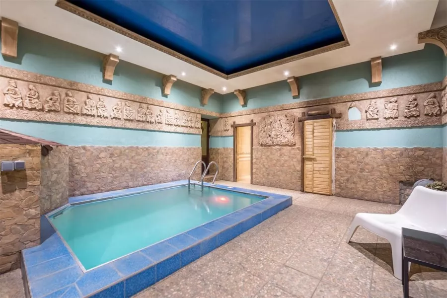 Баня Garden Bridge в Margaret Rose Hotel в Краснодаре: Легкий пар, Сауна, Бассейн,