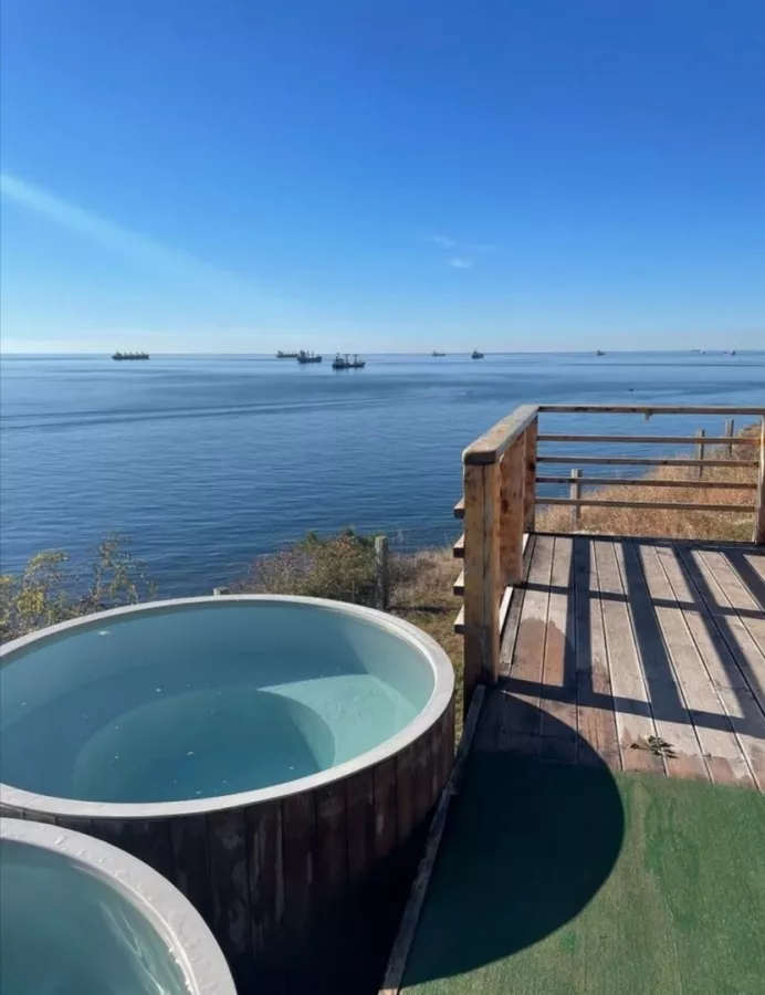 Баня на дровах с видом на море в Геленджике: Легкий пар, Чилим, На Свежем Воздухе, На Море,
