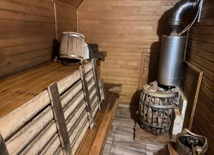 Русская банька на дровах