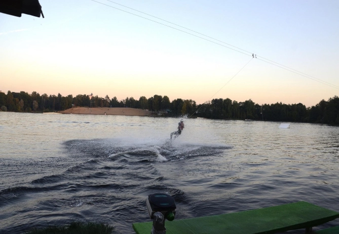 Кабельный вейк-парк Sunpark surf & wake в Санкт-Петербурге: Вейкборд, Сауна, Вейкпарк,