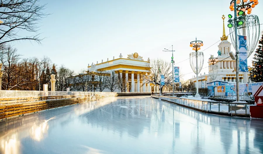 ТОТ САМЫЙ КАТОК На ВДНХ в Москве: Коньки, каток на ВДНХ, Ночной каток,