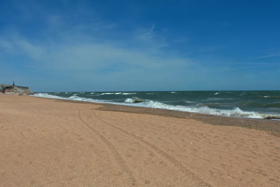 Центральный городской пляж в Махачкале: Каспий, Море, Пляж,