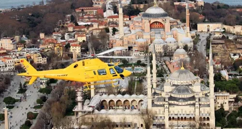 Полет на вертолете над Стамбулом  в  Стамбуле