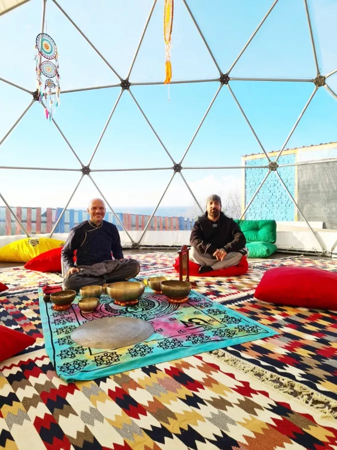 Глэмпинг Riva Valley Glamping в Стамбуле: Глэмпинг , Лагерь, Вид на море ,