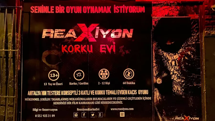 Квест-комнаты Reaxiyon Korku Evi в Анталии: Квест, Квест-комнаты, Развлечения,