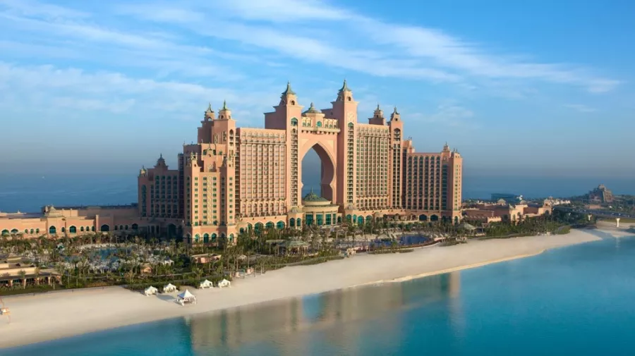 Отель Atlantis, The Palm 5* в Дубаи: Отель, Номера, Бассейны, Отель на островах, Аквапарк, Конференц-залы, Рестораны, Бары, Кафе, Шведский стол, СПА, Клубы,