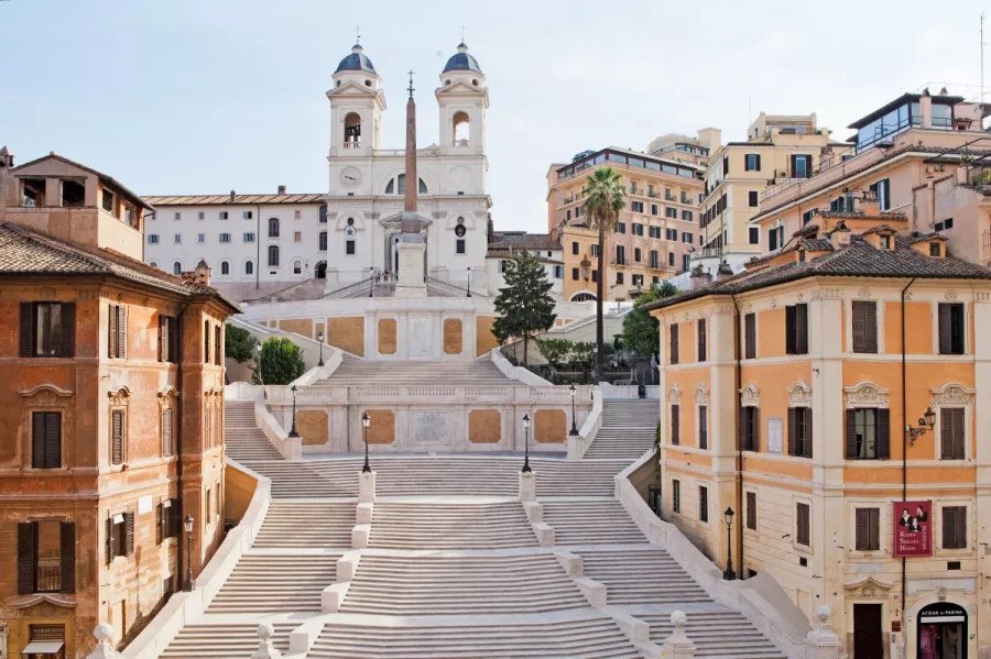 Испанская лестница ( La Scalinata di Trinità dei Monti) в Риме: Достопримечательности, Старый город, История Италии,