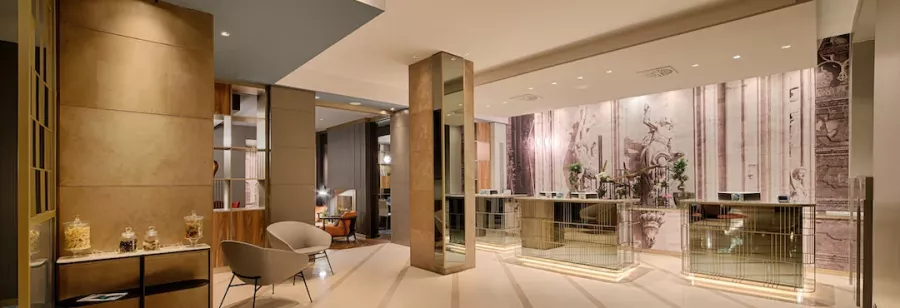 Отель Nh Milano Touring 4* в Милане: Тренажерный зал , Уютные номера, Дизайнерские номера , Конференц-залы , Отель, Ресторан,