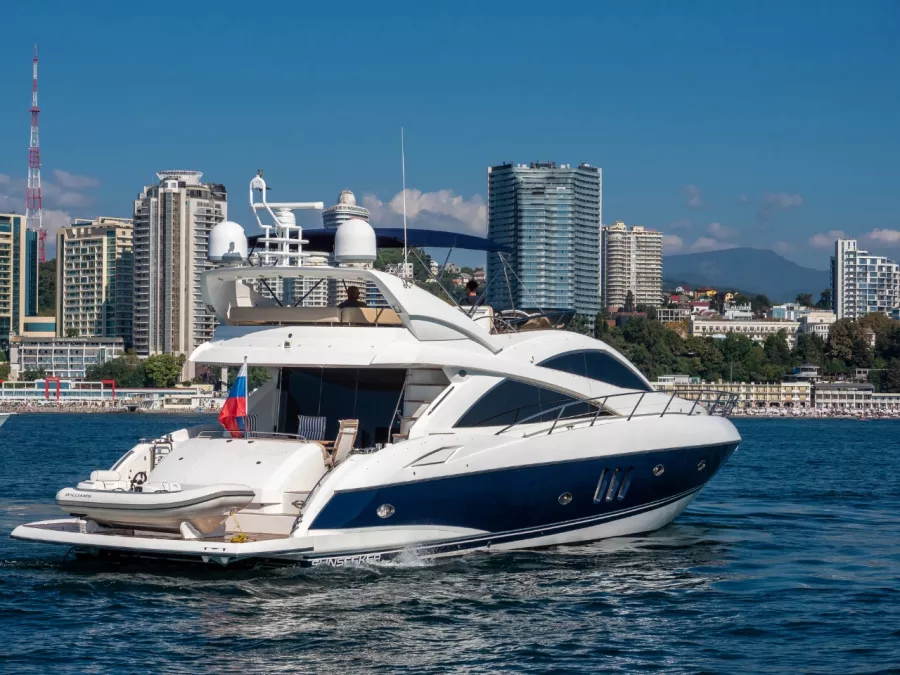 Аренда Яхты Sunseeker 66 Manhattan в Сочи: Аренда Яхты, Прогулки на Яхте, Свадьба на Яхте, Корпоратив, Рыбалка на Яхте, Яхта для фотосессии,