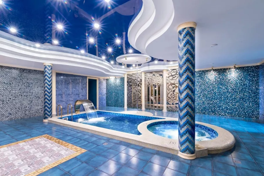 VIP Сауна & SPA Эмират в Владивостоке: Легкий пар, Бассейн, Джакузи, Бильярд, Массаж, Комната отдыха,
