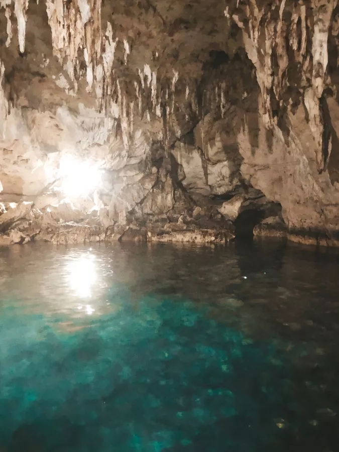 Пещера Hinagdanan Cave в Бохоль: Пещера, Лагуна, Погружение, Дайвинг, Diving, Laguna, Cave, Cave pool,