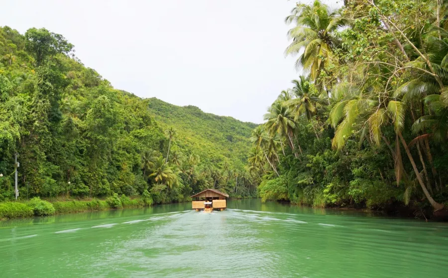 Круиз по реке Loboc в Бохоль: Река, Круиз, Водопад, Cruise, Waterfall,