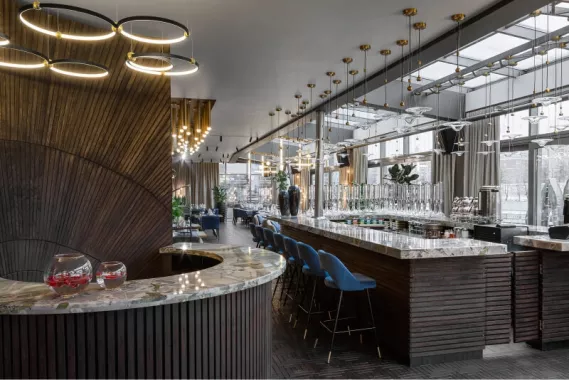 "BambooBar" в Москва Сити.