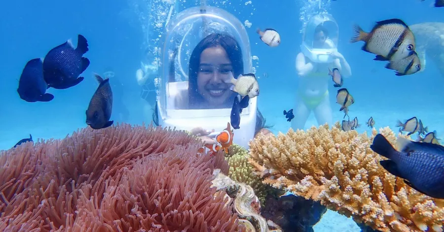 Дайвинг Boracay Aquanaut Helmet Diving в Боракай: Дайвинг, Рыбы, Вода,