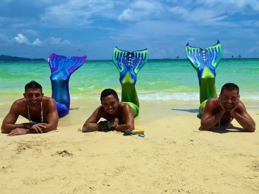 Aкадемия Philippine Mermaid Swimming Academy в Боракай: Море, Рыбы, Вода,