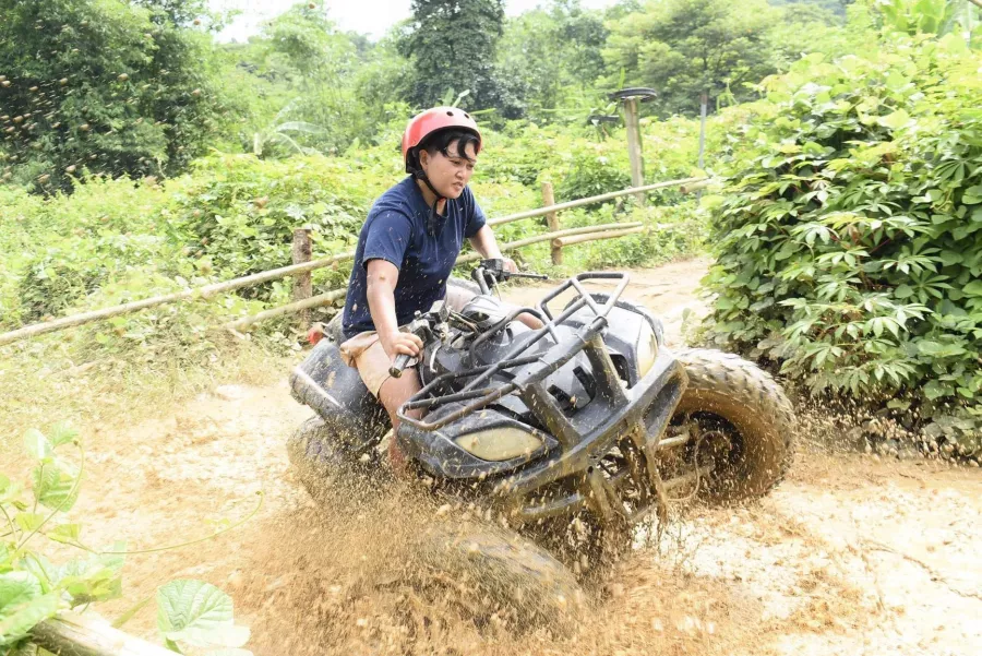 Заезды Shingley Atv/Zipline Rides в Боракай: Горячая ванна, Зиплайн, Скала, Бездорожье, Zipline, Rock, Off-road, Hot bath,
