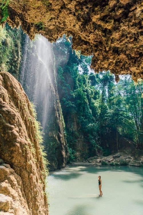 Водопад Tumalog Waterfalls в Себу: Водопад, Прыжки в воду, Река, Пикник, Лагуна, Falls, Tumalog, Laguna,
