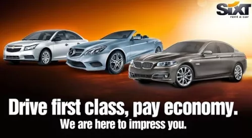Аренда автомобилей Sixt  в  Ереване