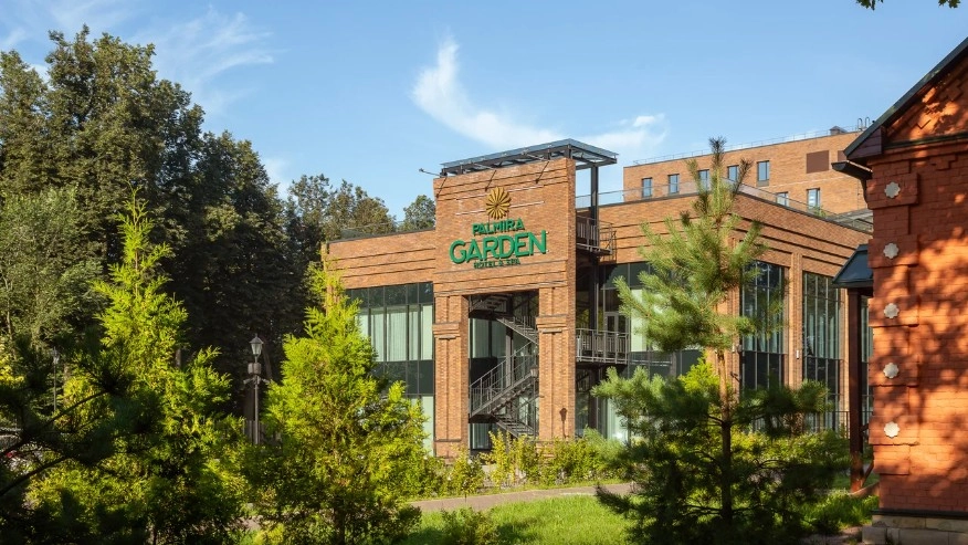 Hotel & SPA 4* Palmira Garden в Видном: Сауна, Хамам, Бассейн, SPA, Фитнес, Ресторан, Кафе, Парковая Зона,