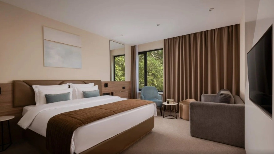 Hotel & SPA 4* Palmira Garden в Видном: Сауна, Хамам, Бассейн, SPA, Фитнес, Ресторан, Кафе, Парковая Зона,