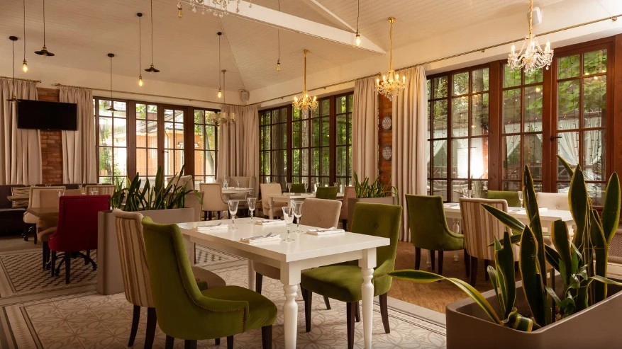 Hotel & SPA 4* Palmira Garden в Видном: Сауна, Хамам, Бассейн, SPA, Фитнес, Ресторан, Кафе, Парковая Зона,