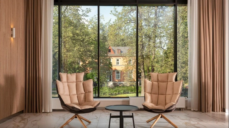 Hotel & SPA 4* Palmira Garden в Видном: Сауна, Хамам, Бассейн, SPA, Фитнес, Ресторан, Кафе, Парковая Зона,