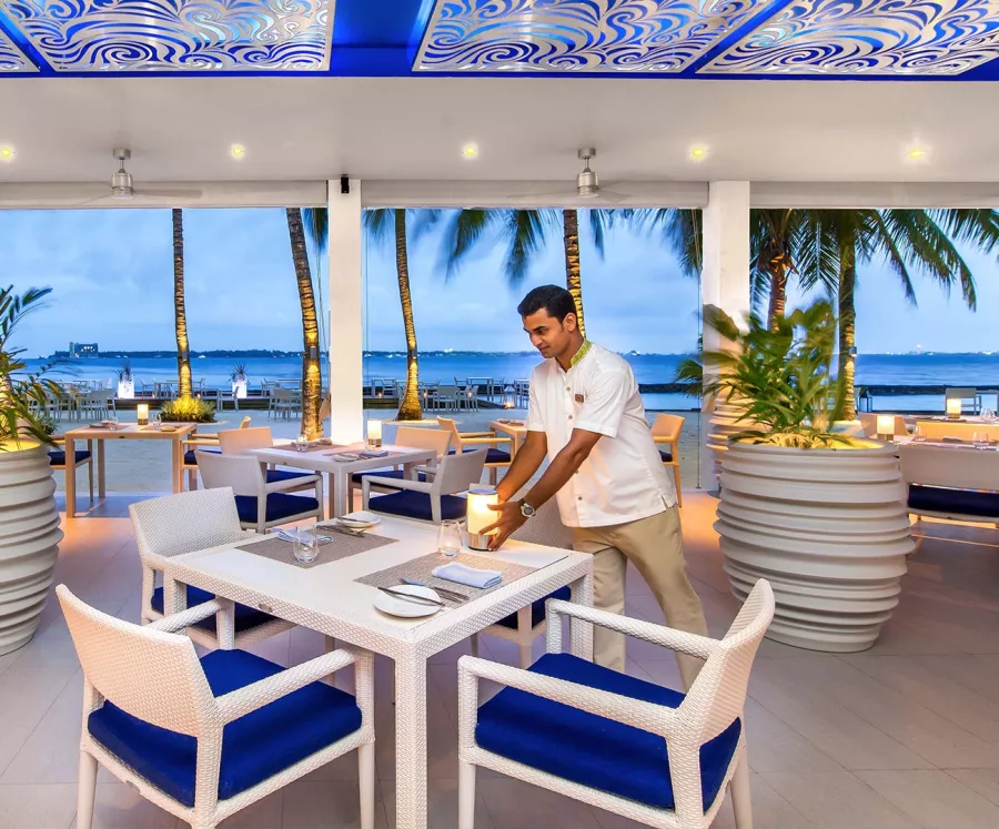 Ресторан Thila (Restaurant Thila) в Мальдивах: Шведский Стол, Морская Кухня, Летняя Веранда, Мальдивский Гриль, Дерсерты,