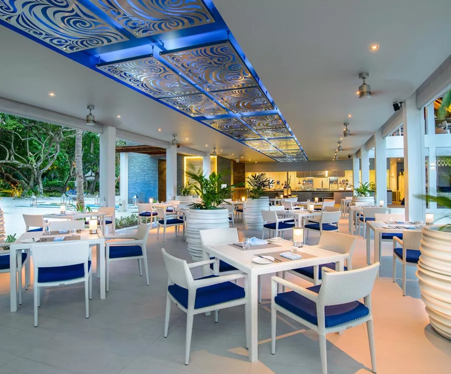 Ресторан Thila (Restaurant Thila) в Мальдивах: Шведский Стол, Морская Кухня, Летняя Веранда, Мальдивский Гриль, Дерсерты,