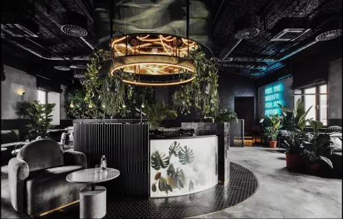 Эклектичный лаундж-бар MUNTERRA  в  Москве