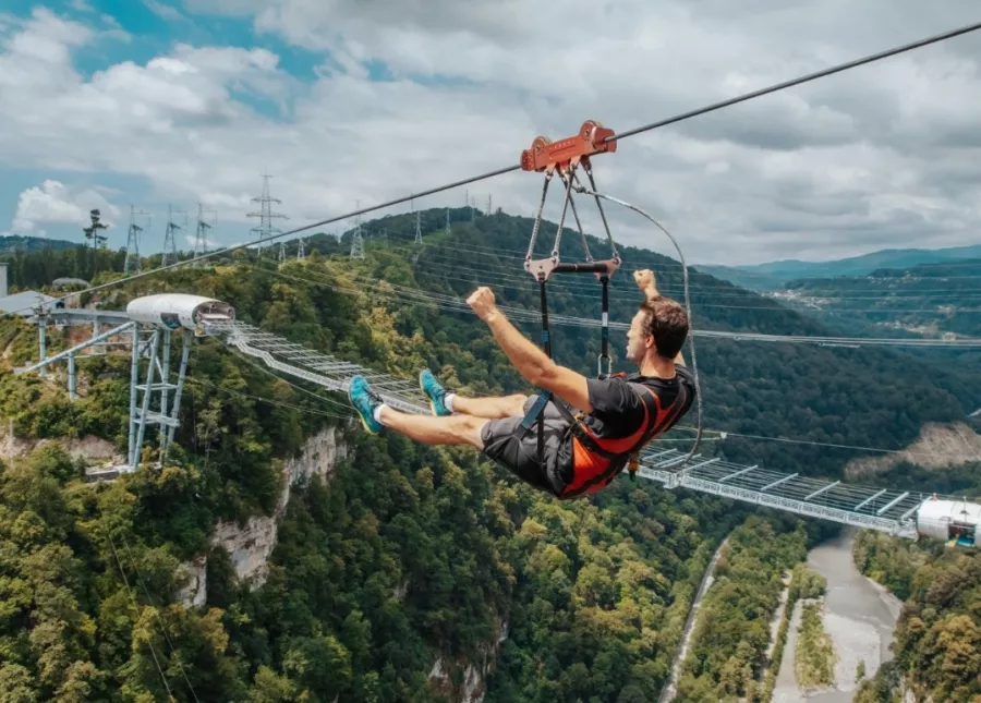 Парк уникальных впечатлений Skypark Sochi в Сочи: Высота, Полёт, Экстрим,
