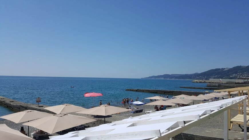 Пляж Альбатрос в Сочи: Черное море , На море , Пляж, Летний отдых ,
