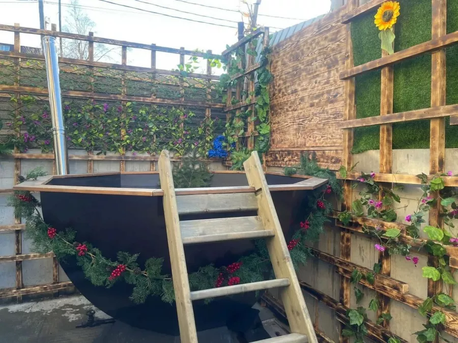 Сауна Хижина охотника в Владивостоке: Русская баня, Купель, Караоке, Wood-fired sauna, Swimming pool,