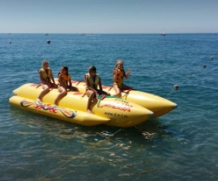 Пляж Beach ODYSSEYA в Сочи: Дайвинг, Бар, Черное Море, Пляж, Катер, Вода,