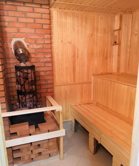 Сауна Новопокровские Бани в Нижнем Новгороде: коттедж, бассейн, парковка, беседка, Легкий пар, Сауна,
