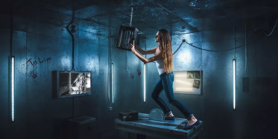 Квест Phobia Dubai в Дубаи: Квест , Загадки , Побег , Интеллектуальная игра , Интерактивная реальность , Страшная Игра ,