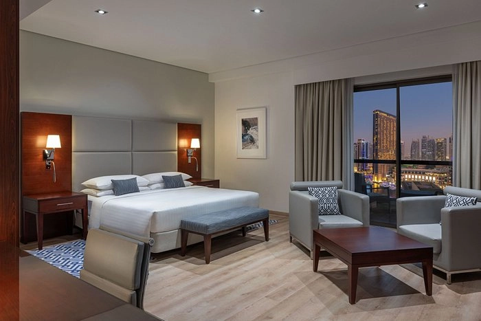 Отель Delta Hotels by Marriott 4* в Дубаи: Прибрежный отель , Американский бар , Бассейн , Конференц-зал, Апартаменты , Бразильский ресторан , Фитнес,