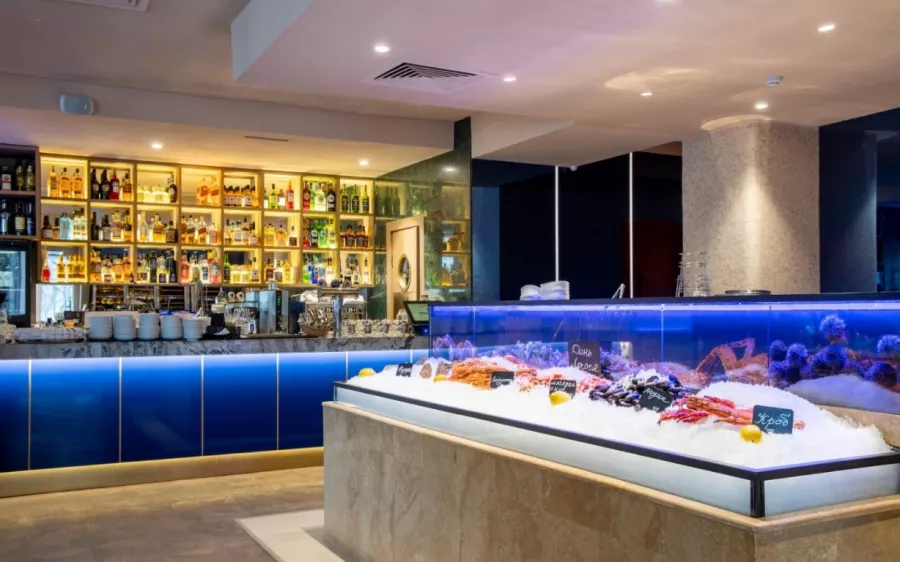 Ресторан Atlantica Seafood в Москве: Рыбная кухня, Авторская кухня, Средиземноморская кухня, Детское меню, Детский уголок,