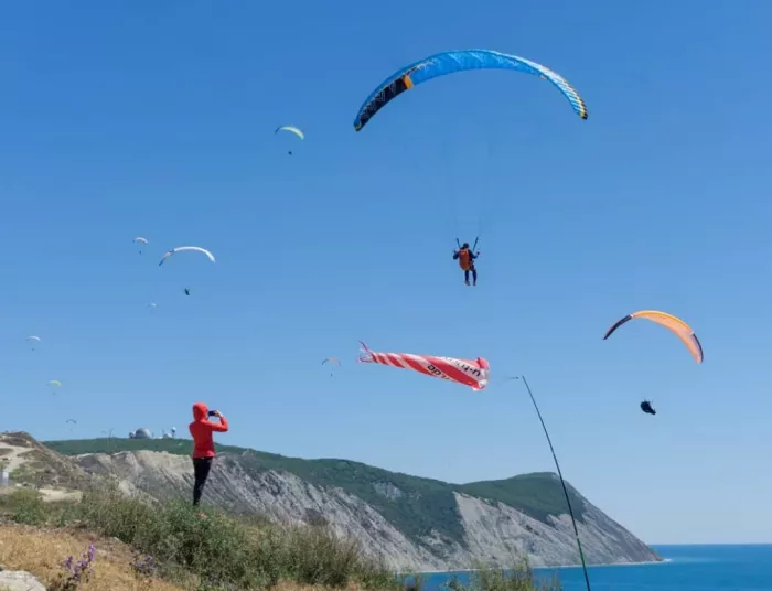 Полеты на параплане в Анапе.
