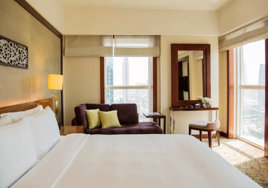 Отель Dusit Thani Dubai5* в Дубаи: Тайский отель, Пятизвездочный отель, Стильный отель , Комфортные номера , Конференц-зал, Ресторан,