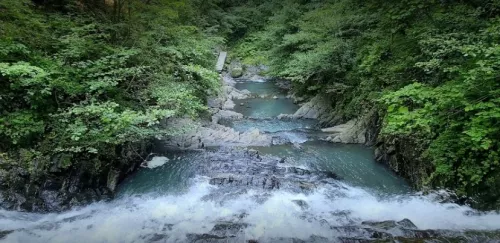 Первый Змейковский водопад  в  Сочи