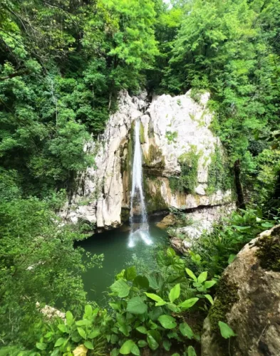 Верхний Агурский водопад  в  Сочи