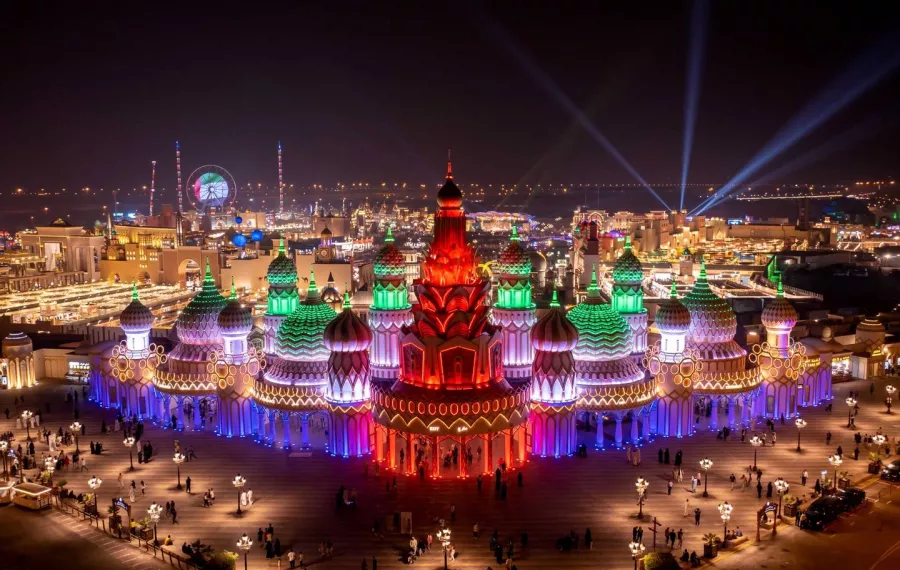 Парк Global Village в Дубаи: Парк культур , Парк стран , Мулькультурное место , Достопримечательности мира ,