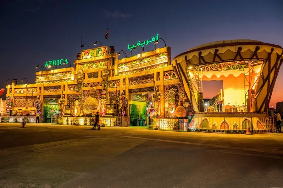 Парк Global Village в Дубаи: Парк культур , Парк стран , Мулькультурное место , Достопримечательности мира ,