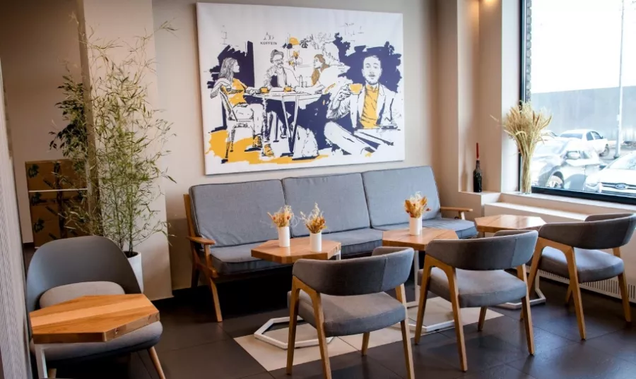 Кофейня Koffein в Краснодаре: Блины , Салаты , Сэндвичи, Свежевыжатые соки, Кофе с собой, Молочные коктейли ,