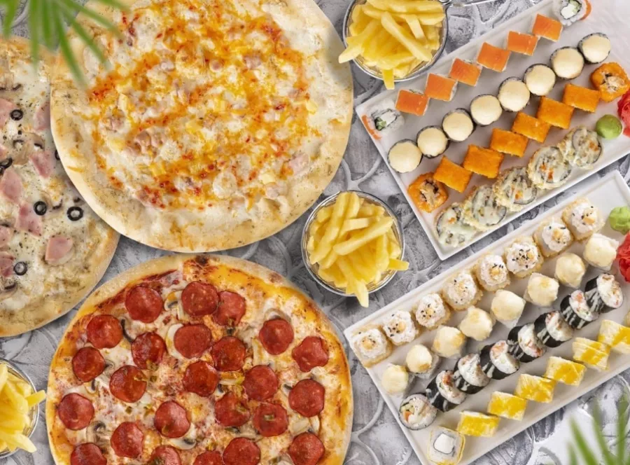 Ресторан  ПРОСУШИ  на Казбекской в Краснодаре: Еда, Постное меню, Детский уголок, Суши, Пицца, Бургеры, Доставка,