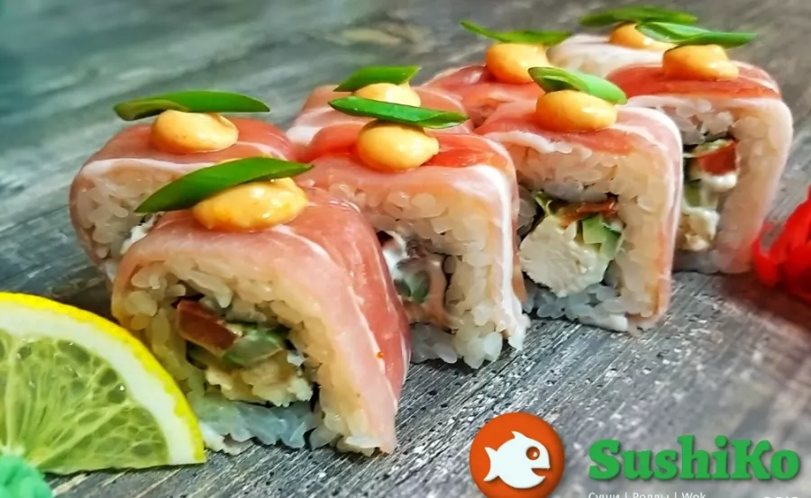 Служба доставки готовых блюд SushiKo в Краснодаре: Японская кухня, Салаты , Супы, Картофель-фри, Пицца, Заказ навынос, Европейская кухня,