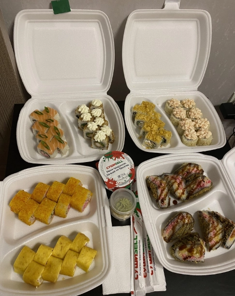 Кафе СУШИSELL в Краснодаре: Японская кухня, Салаты , Суши, Лапша wok, Заказ навынос,